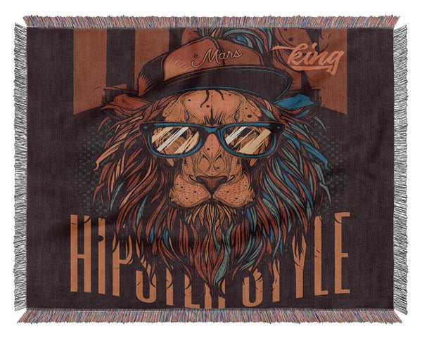 King Lion Hipster Woven Blanket