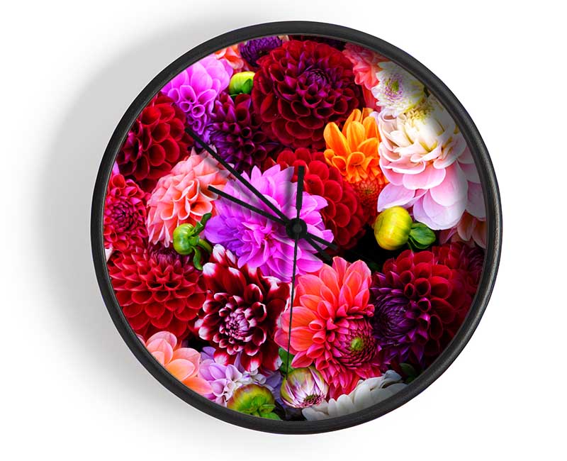 Huge Flower Explosion Clock - Wallart-Direct UK