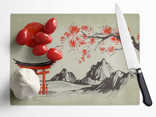 Ethnic Japanese Sun Glass Chopping Board