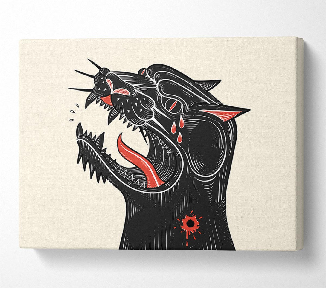 Picture of Tattoo Jaguar Canvas Print Wall Art