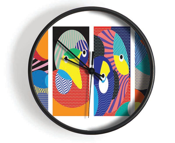 Random Eye Shapes Clock - Wallart-Direct UK