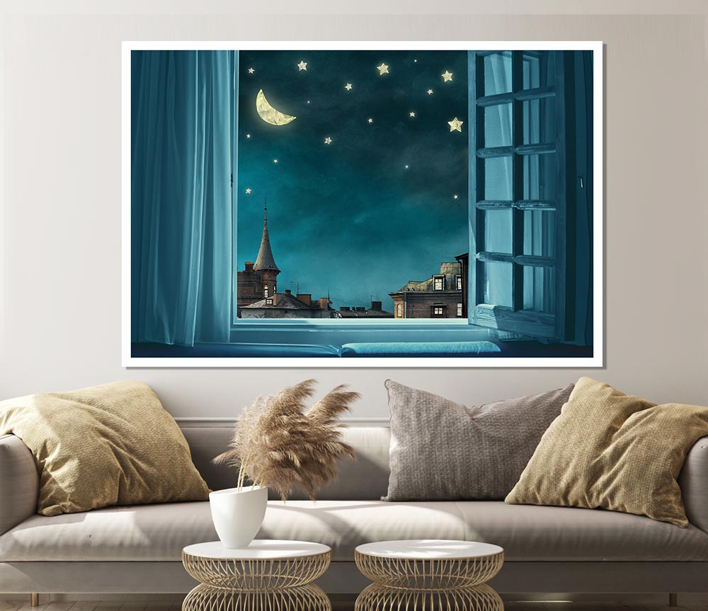 The Window To The Skies Print Poster Wall Art