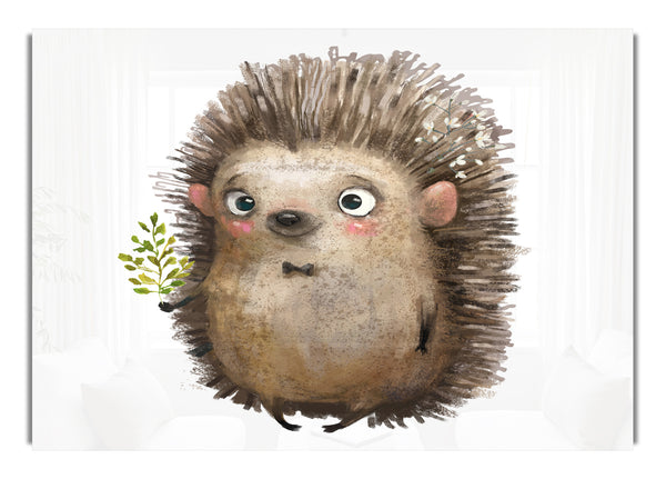 Hedgehog With Flowers