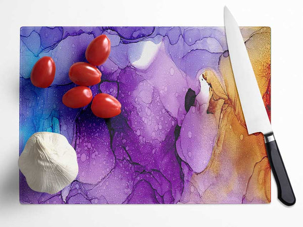 Water And Oil Submerse Glass Chopping Board