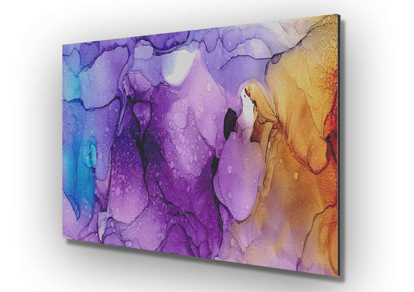 Water And Oil Submerse Metal Print - Wallart-Direct UK