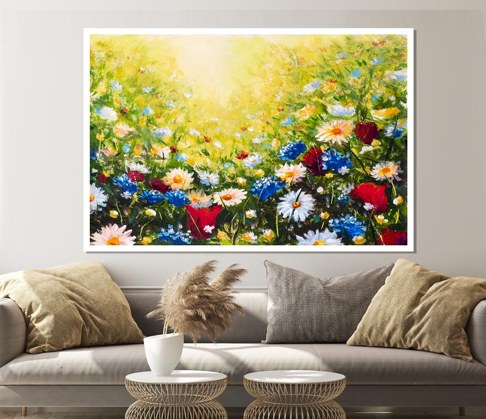 The Flower Spectrum Of Summer Print Poster Wall Art