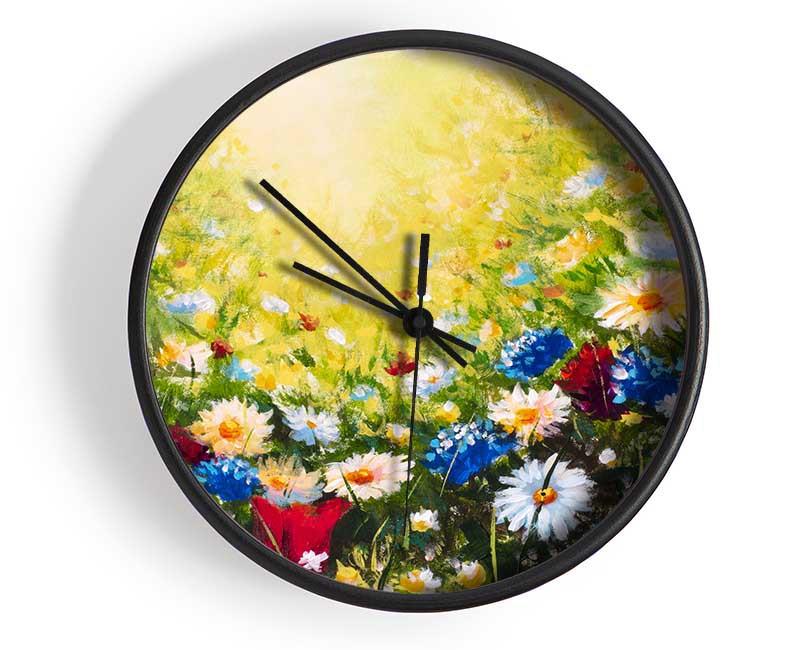 The Flower Spectrum Of Summer Clock - Wallart-Direct UK