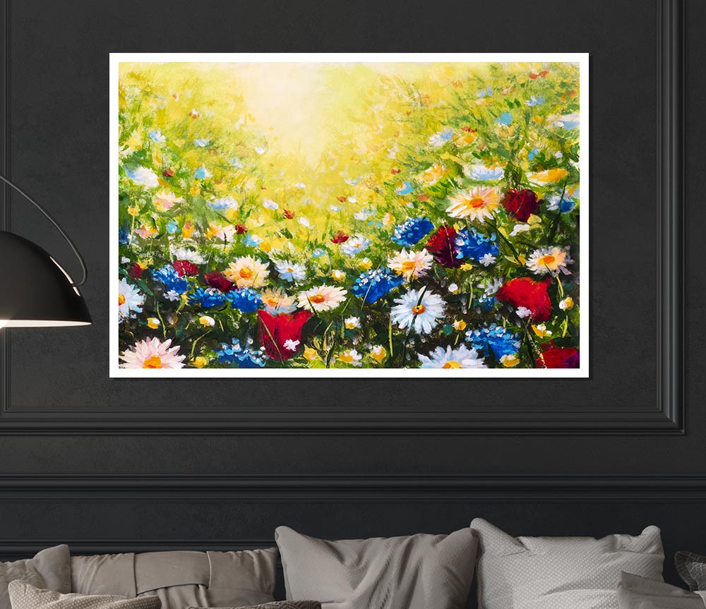 The Flower Spectrum Of Summer Print Poster Wall Art