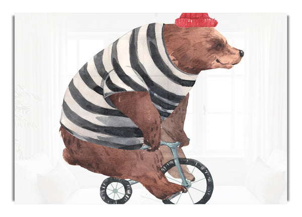 Bear On A Bike