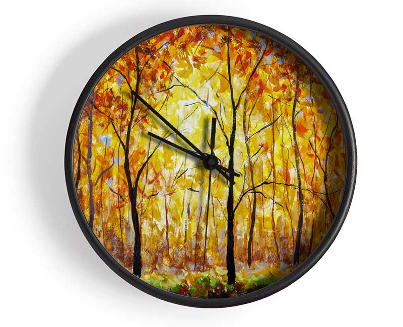 Summertime Forest Clock - Wallart-Direct UK