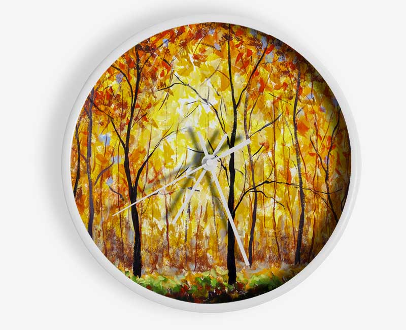 Summertime Forest Clock - Wallart-Direct UK