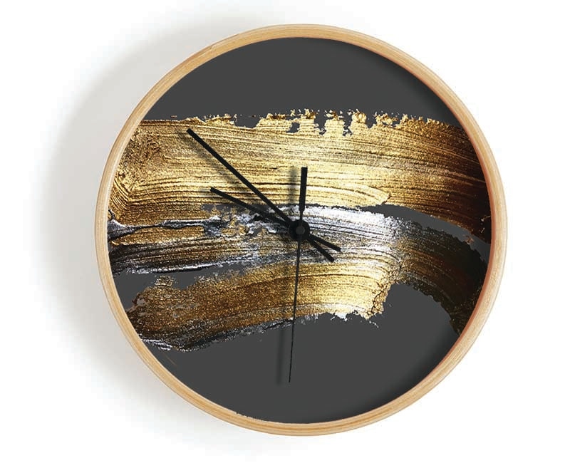 Gold Wash Clock - Wallart-Direct UK