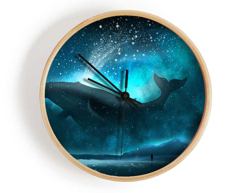 The Whale Of The Universe Clock - Wallart-Direct UK