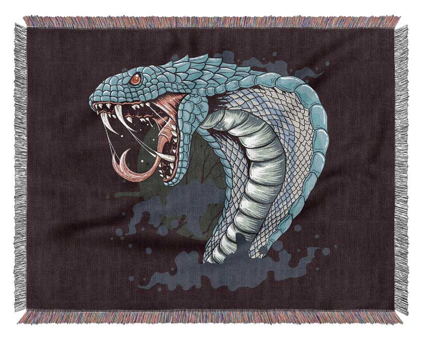 Scary Cobra Teeth Woven Blanket