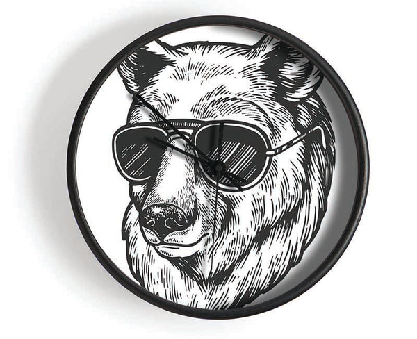 Bear Sunglasses Chill Clock - Wallart-Direct UK