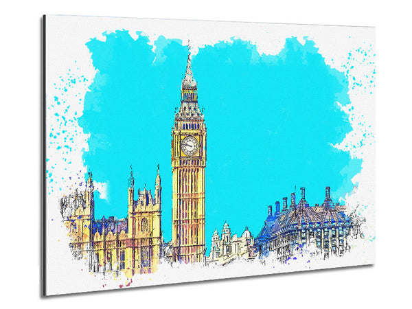 London Big Ben Splatter