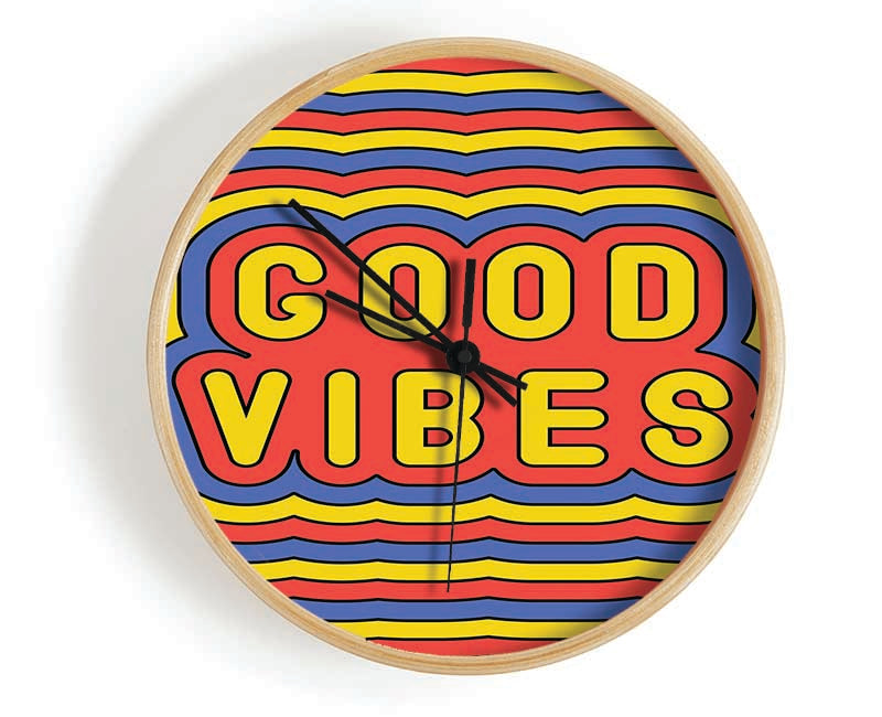 Good Vibes Clock - Wallart-Direct UK