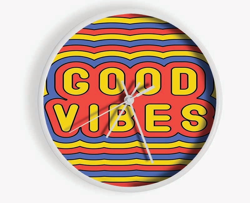 Good Vibes Clock - Wallart-Direct UK