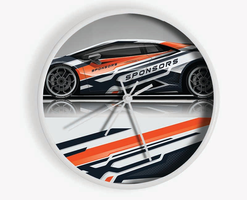 Race Supercar Clock - Wallart-Direct UK