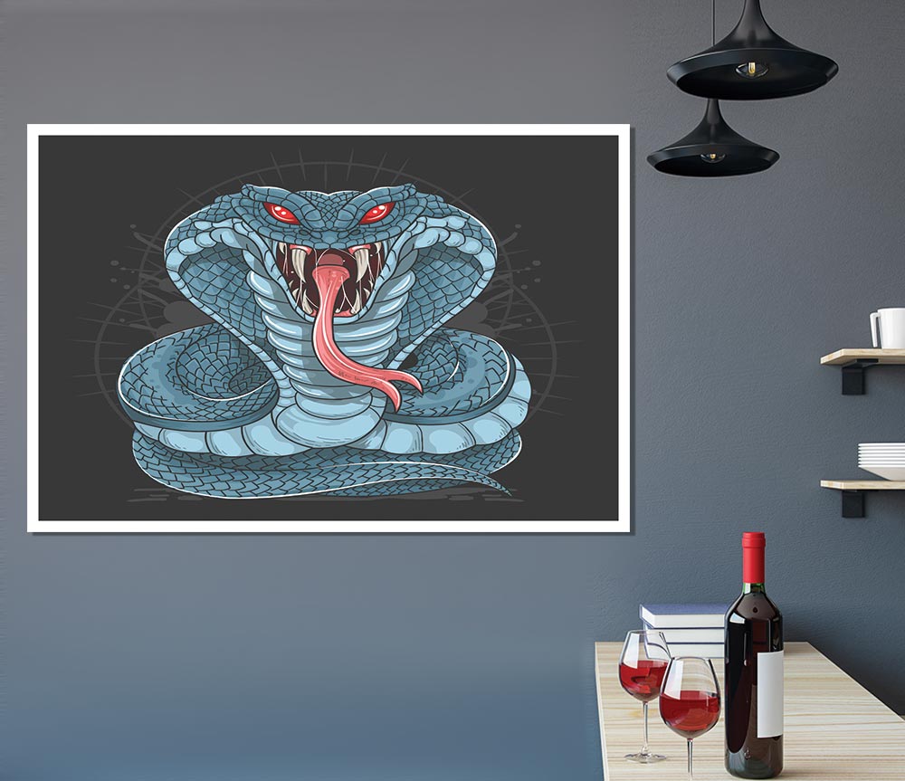 Fear The Cobra Print Poster Wall Art