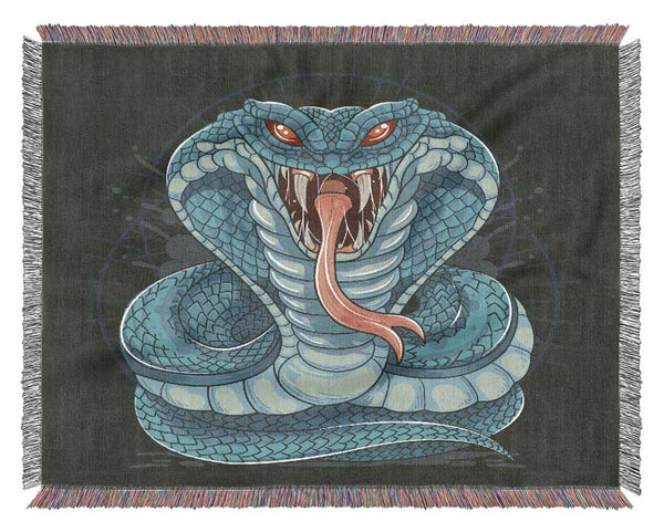 Fear The Cobra Woven Blanket