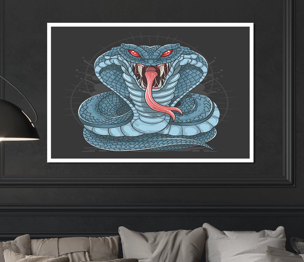 Fear The Cobra Print Poster Wall Art