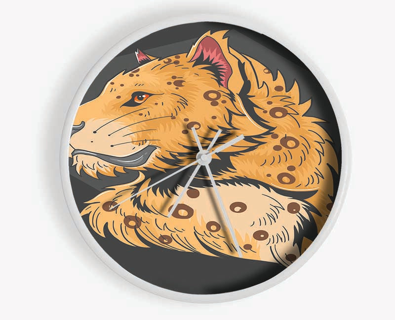 The Graceful Big Cat Clock - Wallart-Direct UK