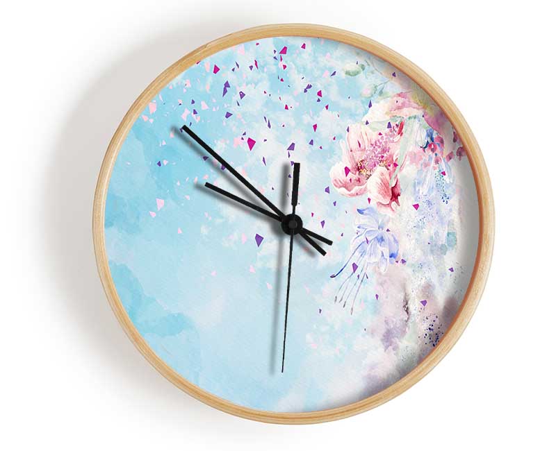 Woman Hair Blossom Clock - Wallart-Direct UK