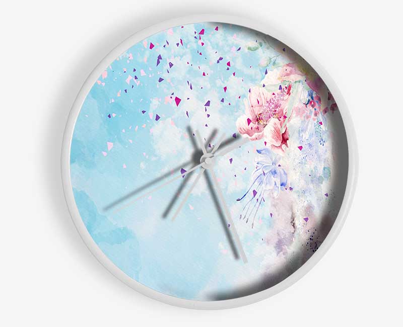 Woman Hair Blossom Clock - Wallart-Direct UK