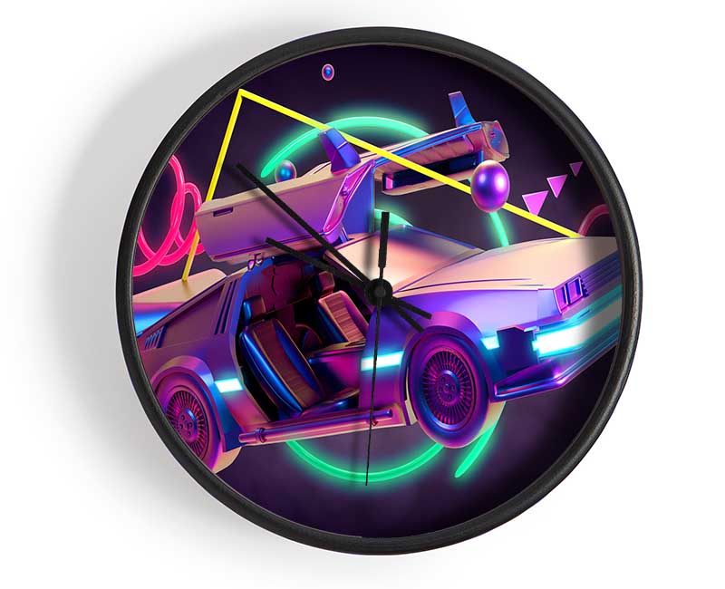 Delorean Car Neon Clock - Wallart-Direct UK