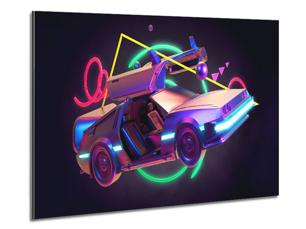 Delorean Auto Neon