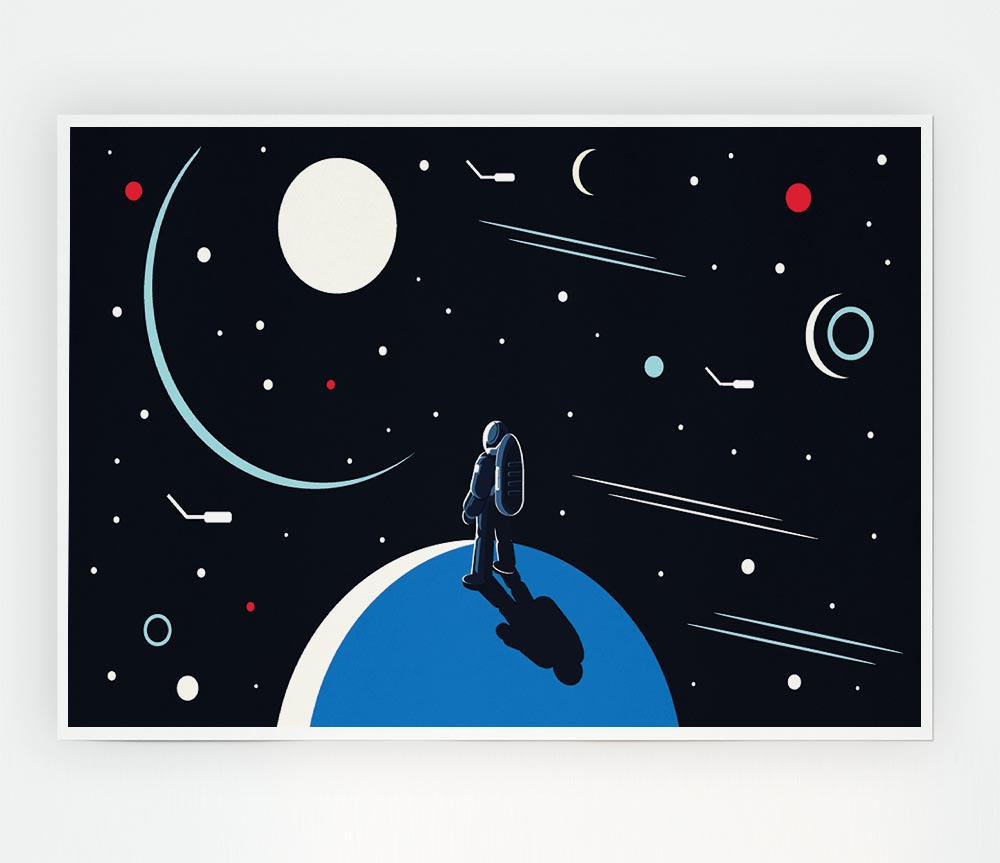 Looking Out Into The Universe Print Poster Wall Art