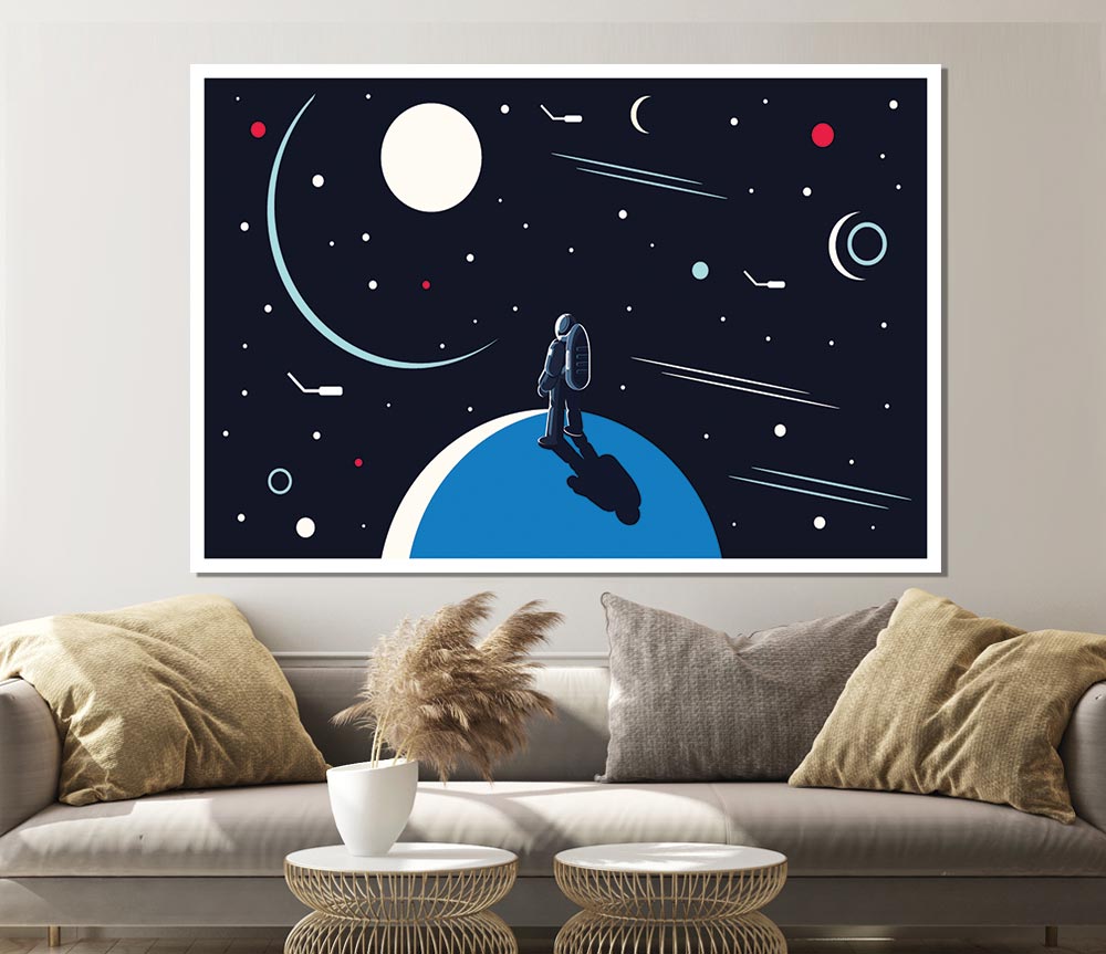 Looking Out Into The Universe Print Poster Wall Art