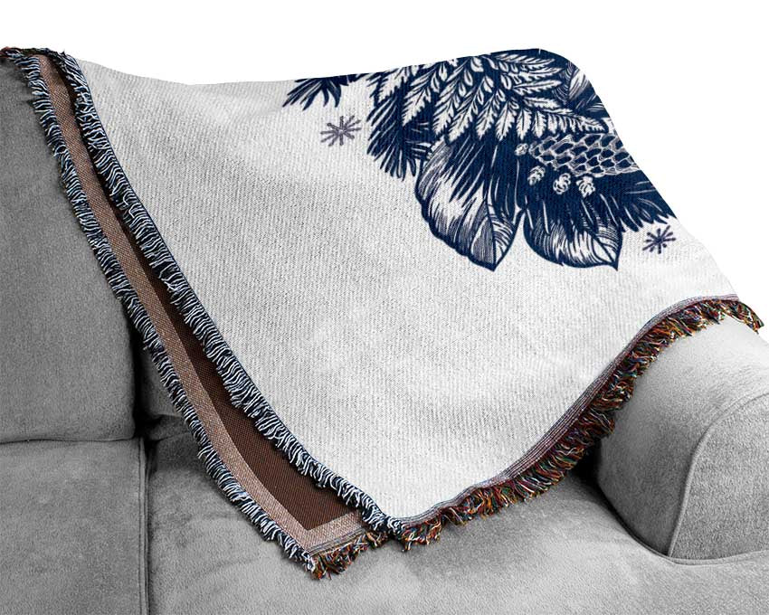 The Floral Fox Woven Blanket