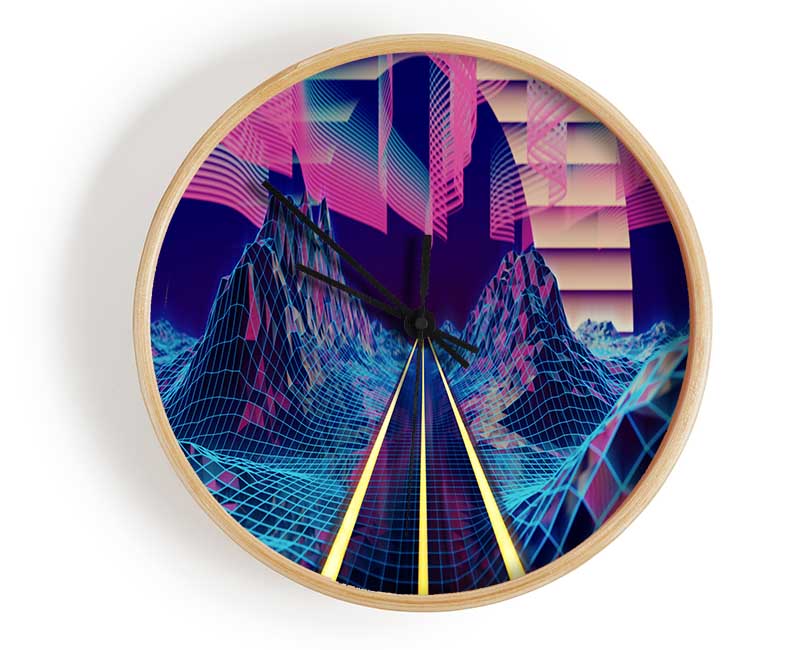 Road To The Future Clock - Wallart-Direct UK