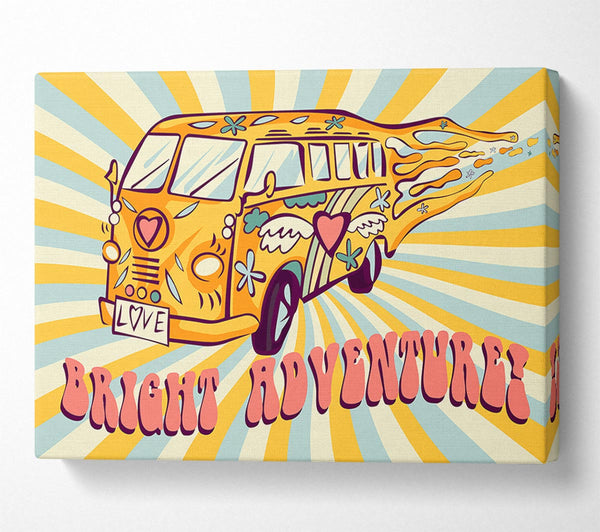 Picture of Camper Adventure Canvas Print Wall Art