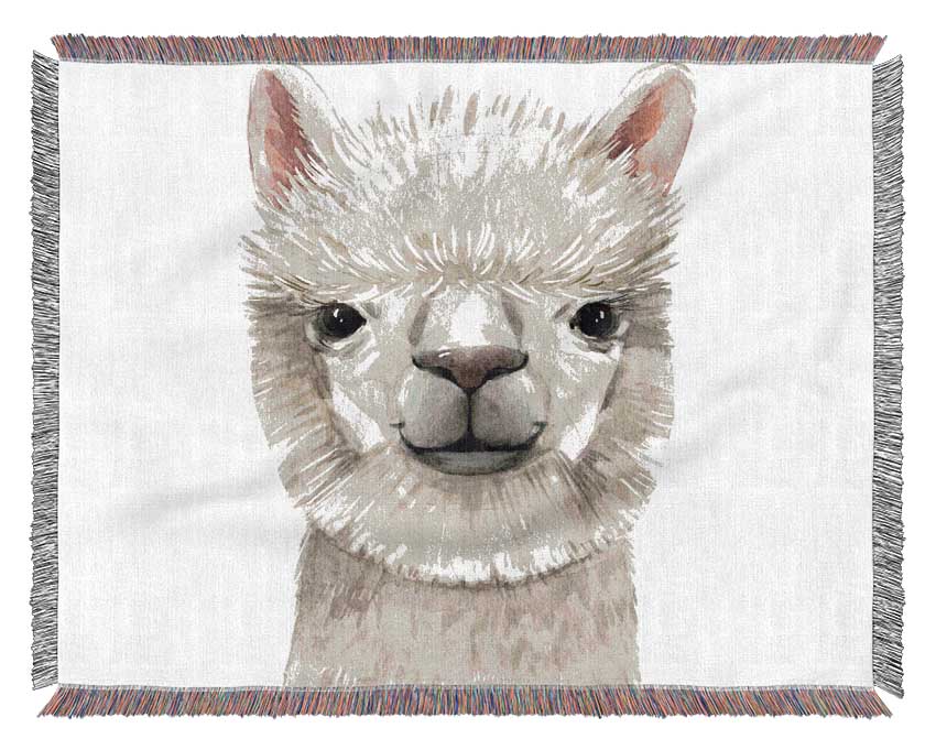 Llama Drama Woven Blanket