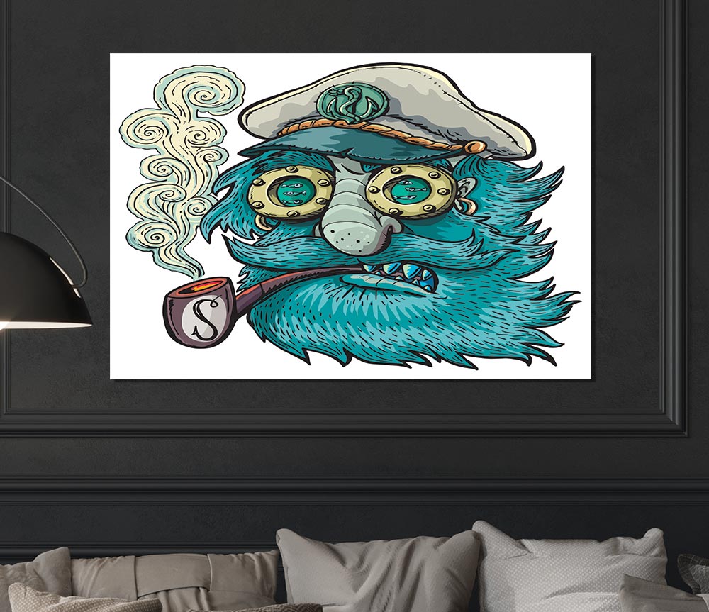 The Smoking Sailor Print Poster Wall Art