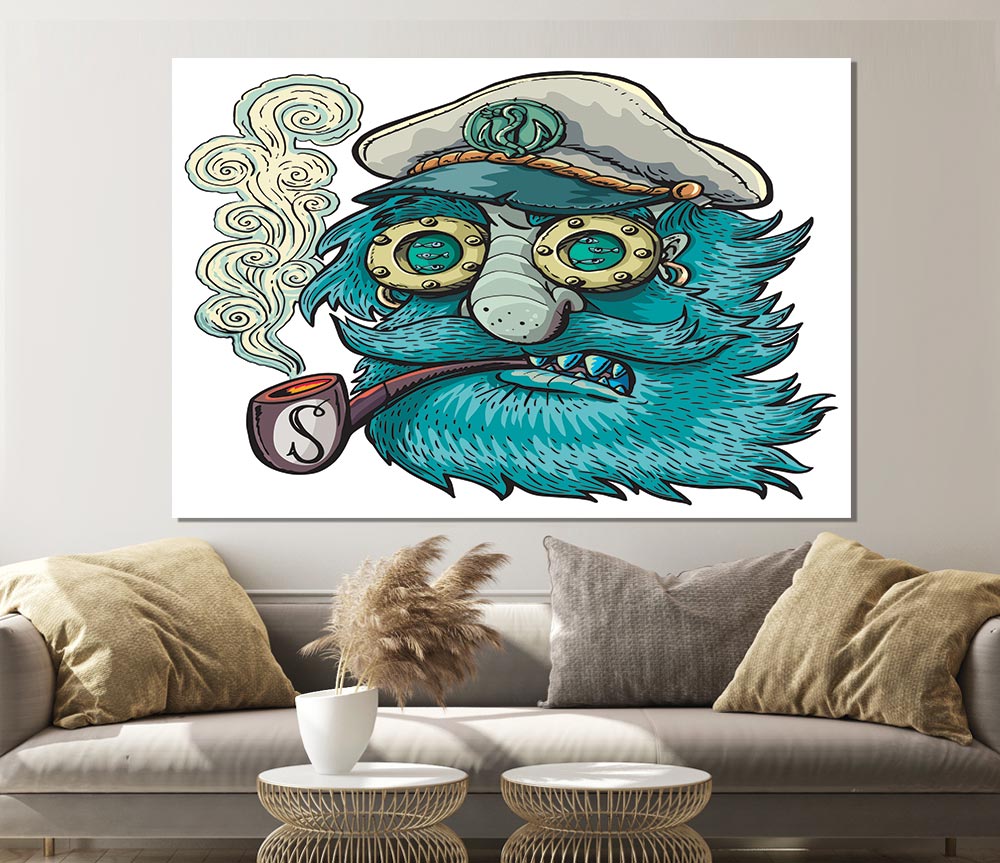 The Smoking Sailor Print Poster Wall Art