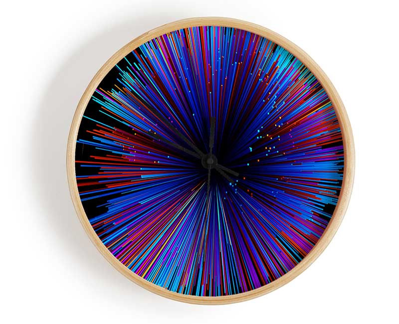 Spectrum Lines Clock - Wallart-Direct UK