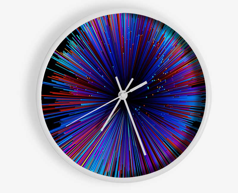 Spectrum Lines Clock - Wallart-Direct UK