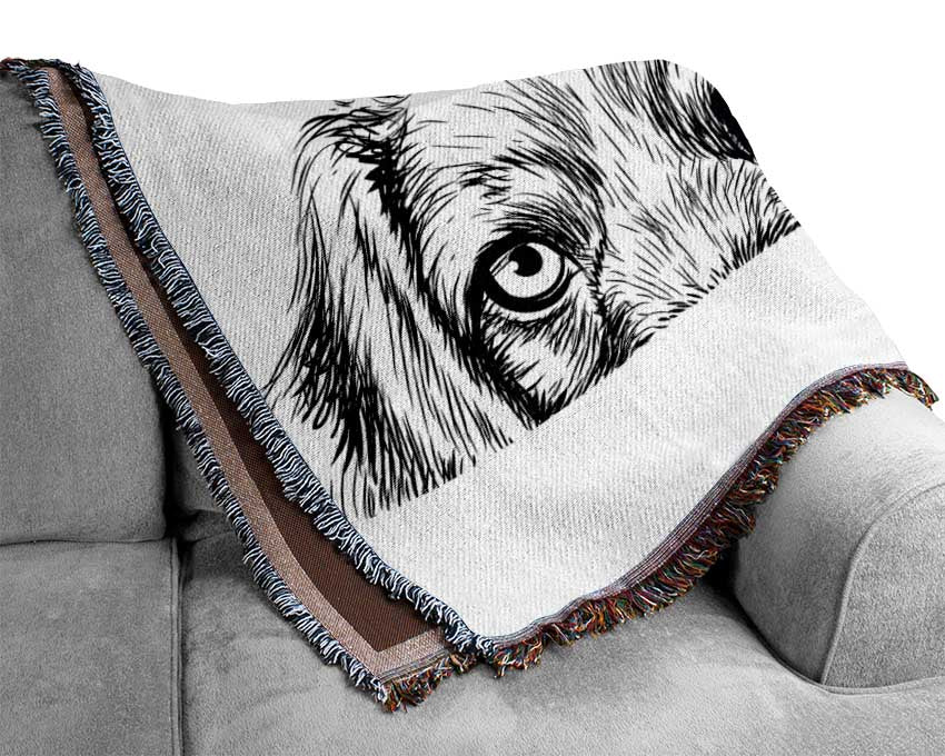 Cat And Dog Peep Woven Blanket