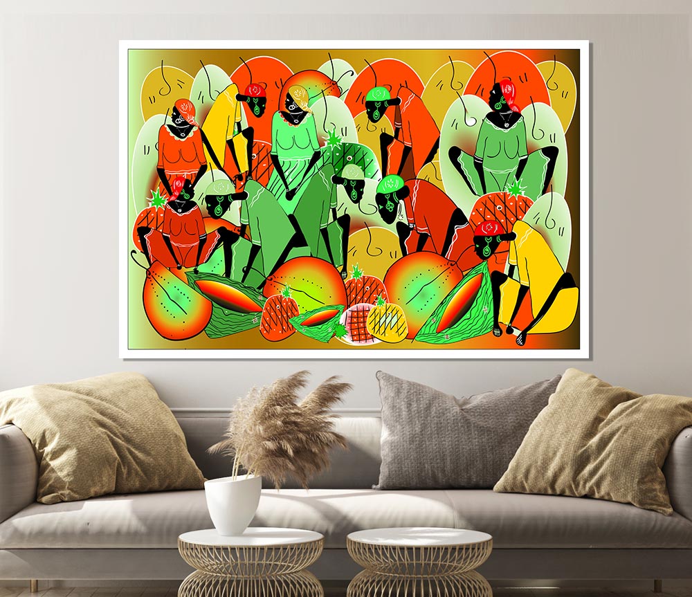 The Vibrant Tribe Print Poster Wall Art