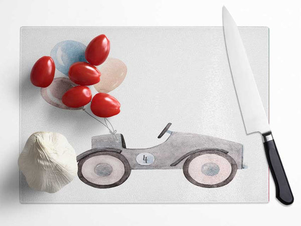 Balloon Car Glass Chopping Board