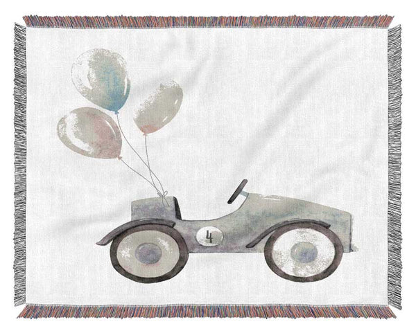 Balloon Car Woven Blanket