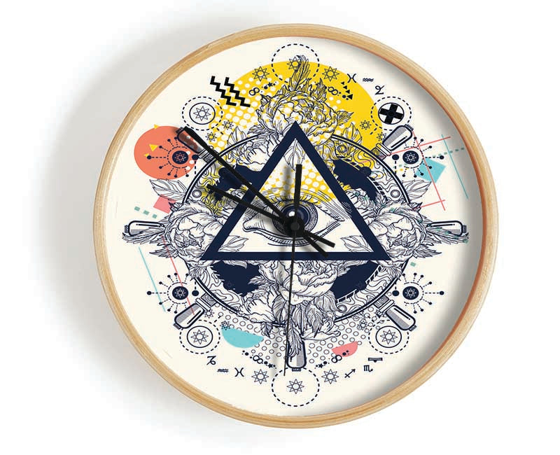 All Seeing Eye Clock - Wallart-Direct UK