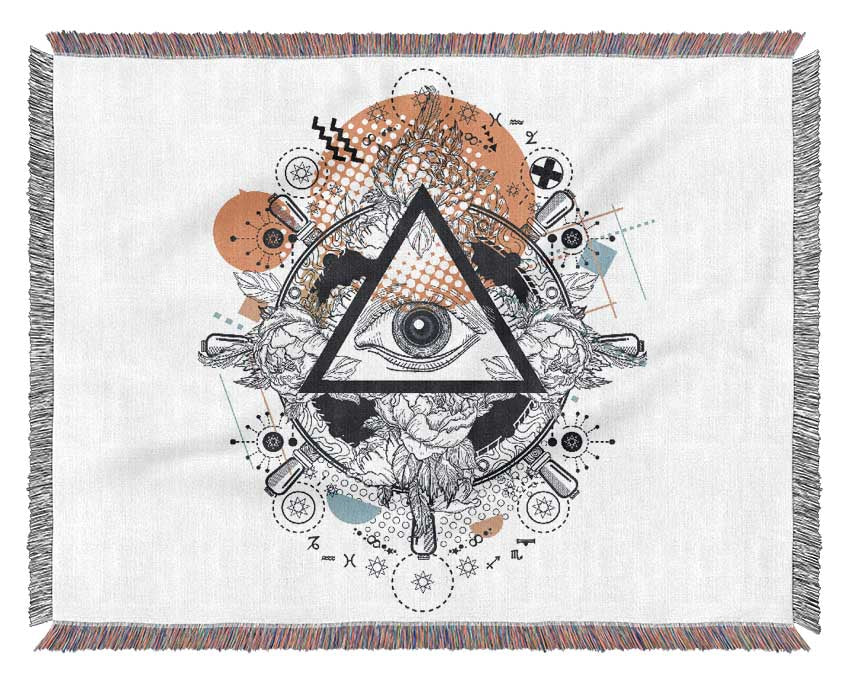 All Seeing Eye Woven Blanket