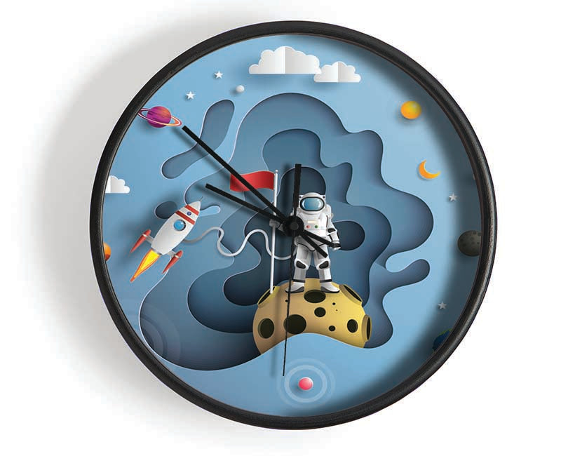 The Outer Space Adventure Clock - Wallart-Direct UK