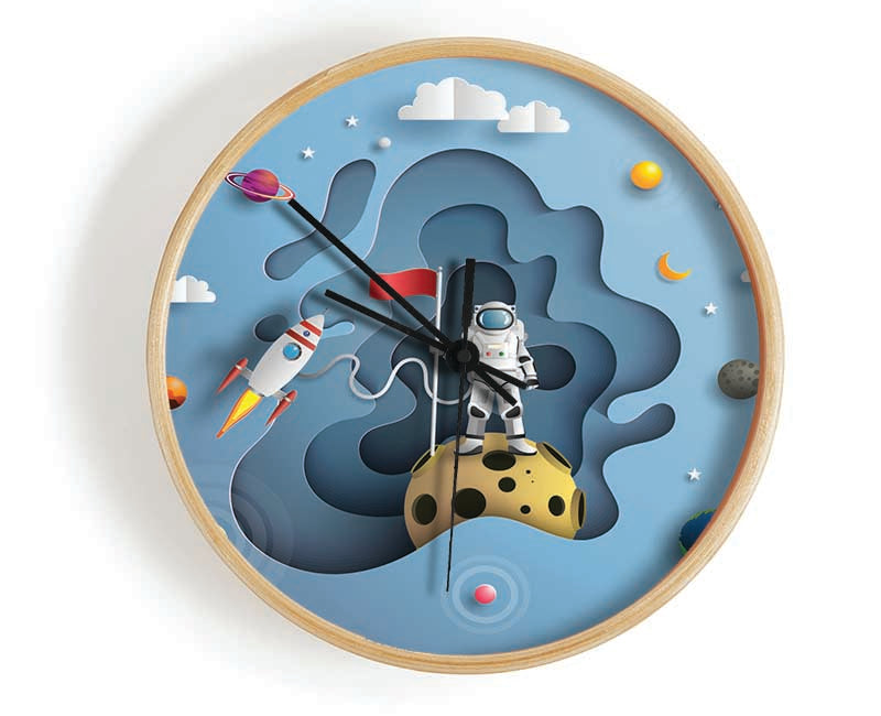 The Outer Space Adventure Clock - Wallart-Direct UK