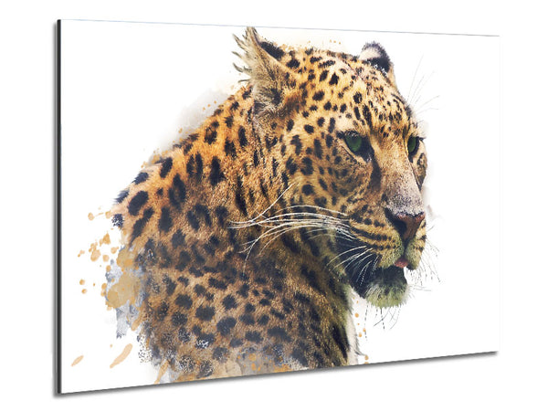 Watercolor Splash Leopard